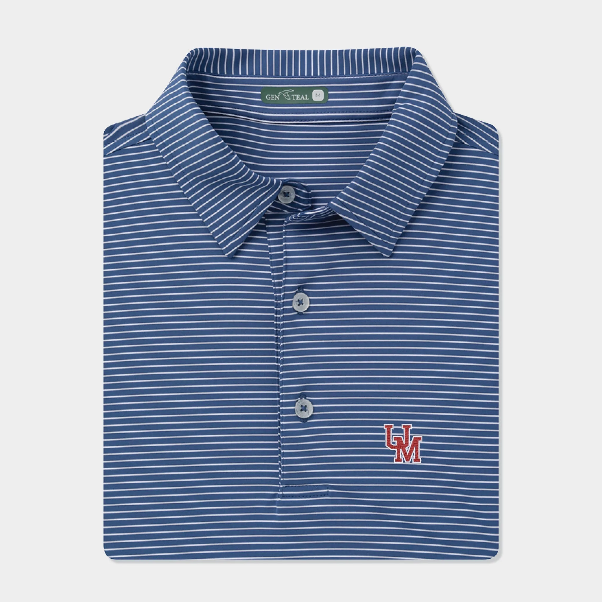 Ole Miss Sunday Driver Stripe Performance Polo