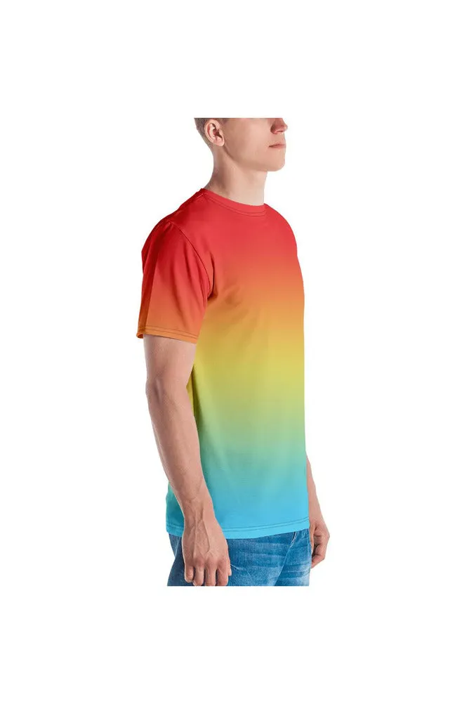 Ombré Orange to Yellow to Azul Men's T-shirt