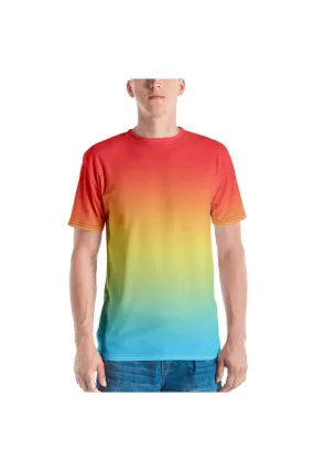 Ombré Orange to Yellow to Azul Men's T-shirt