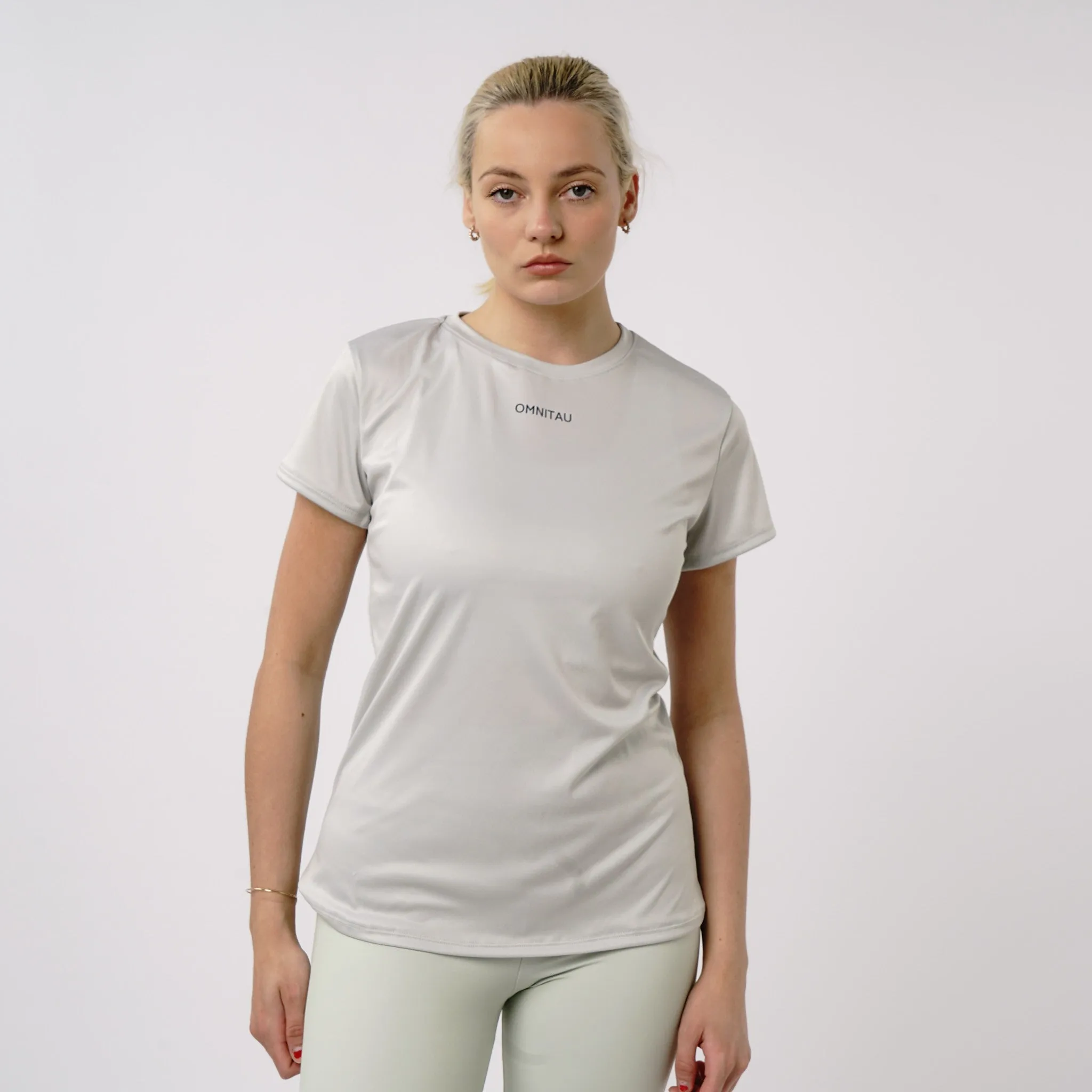 Omnitau Women's Inspire Performance Crew Neck Short Sleeve T-Shirt - Sage Green