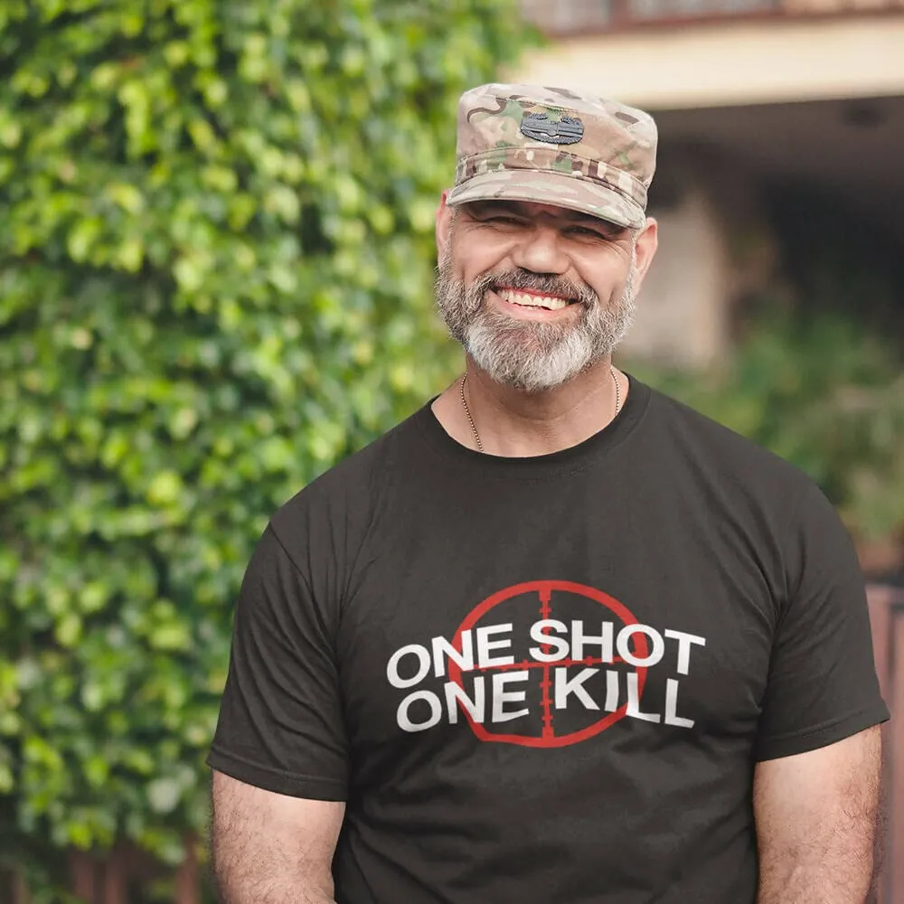 One Shot One Kill Crew Neck S-Sleeve T-shirt