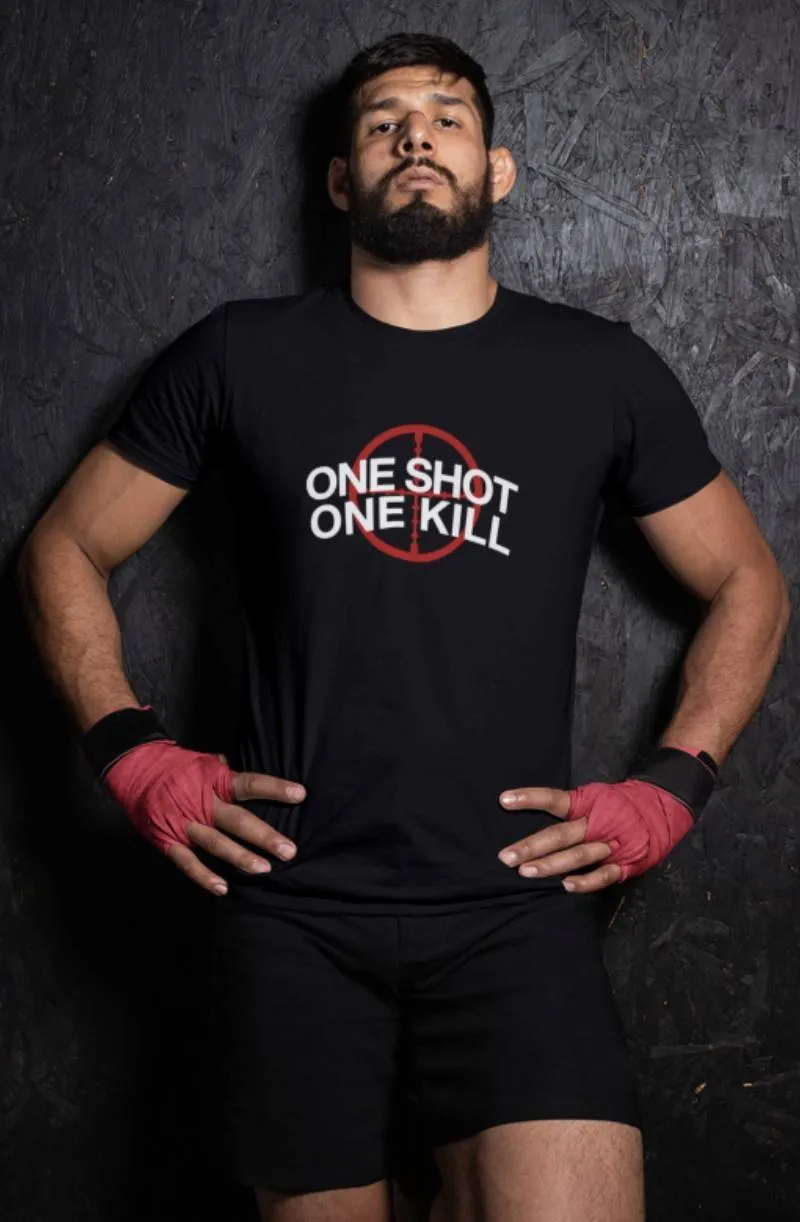 One Shot One Kill Crew Neck S-Sleeve T-shirt