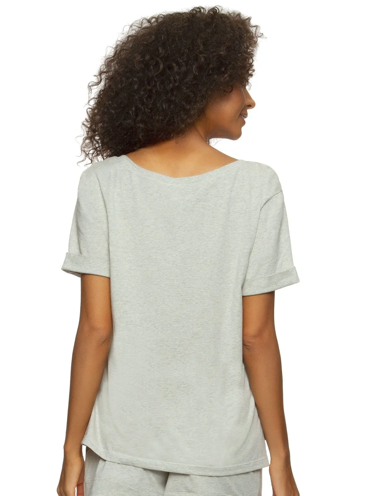 Organic Cotton Stretch Scoop-Neck Tee