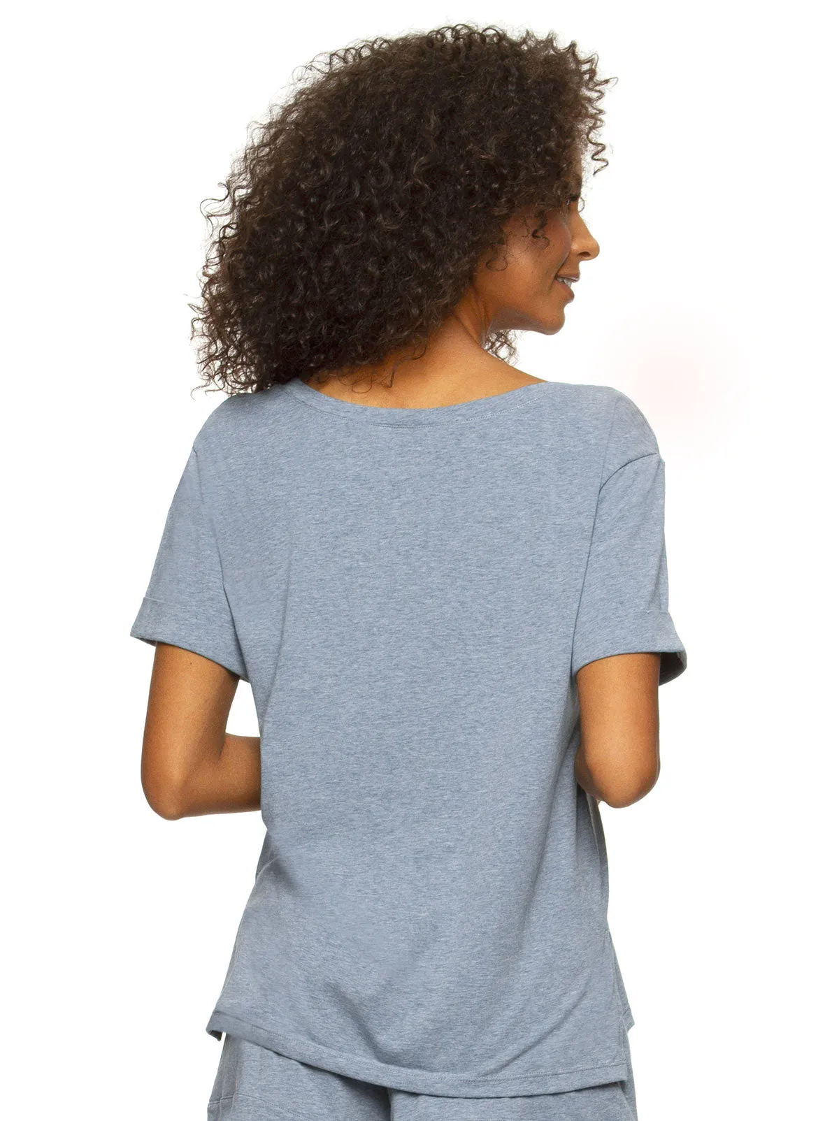 Organic Cotton Stretch Scoop-Neck Tee