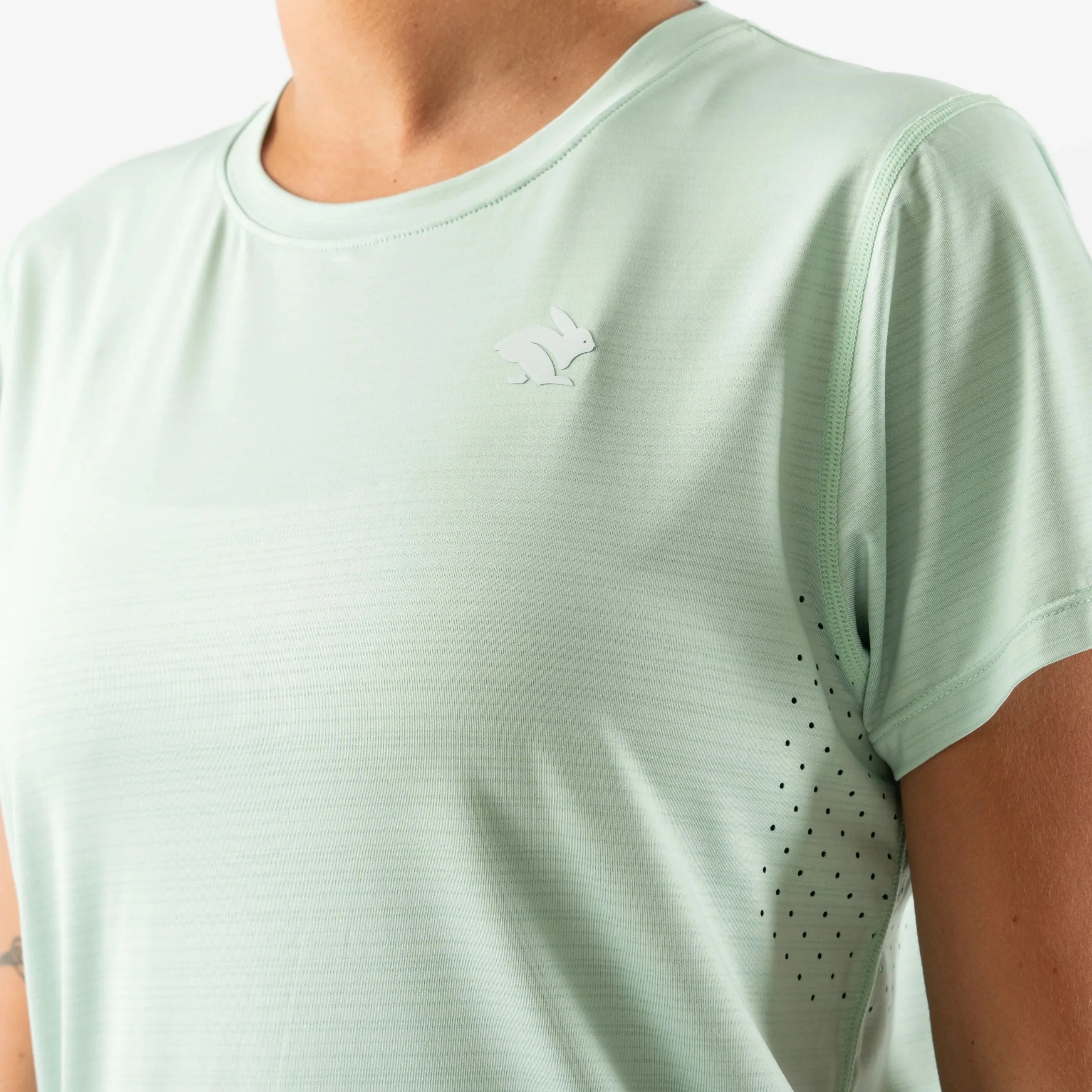 rabbit UPF SS Tee | Lichen | Womens