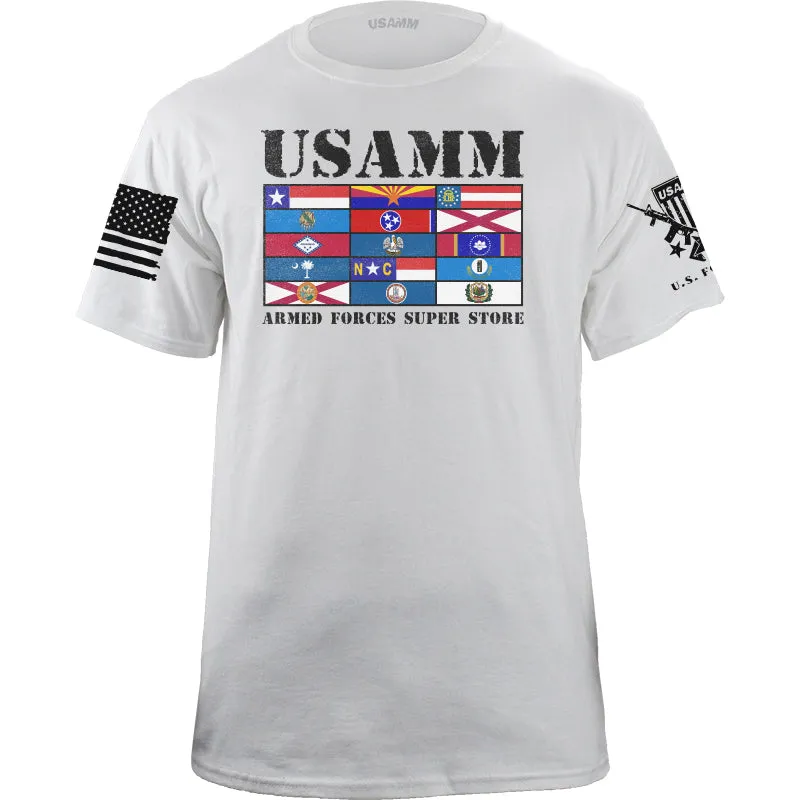 Rack State Flags USAMM T-Shirt