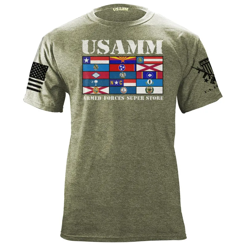 Rack State Flags USAMM T-Shirt