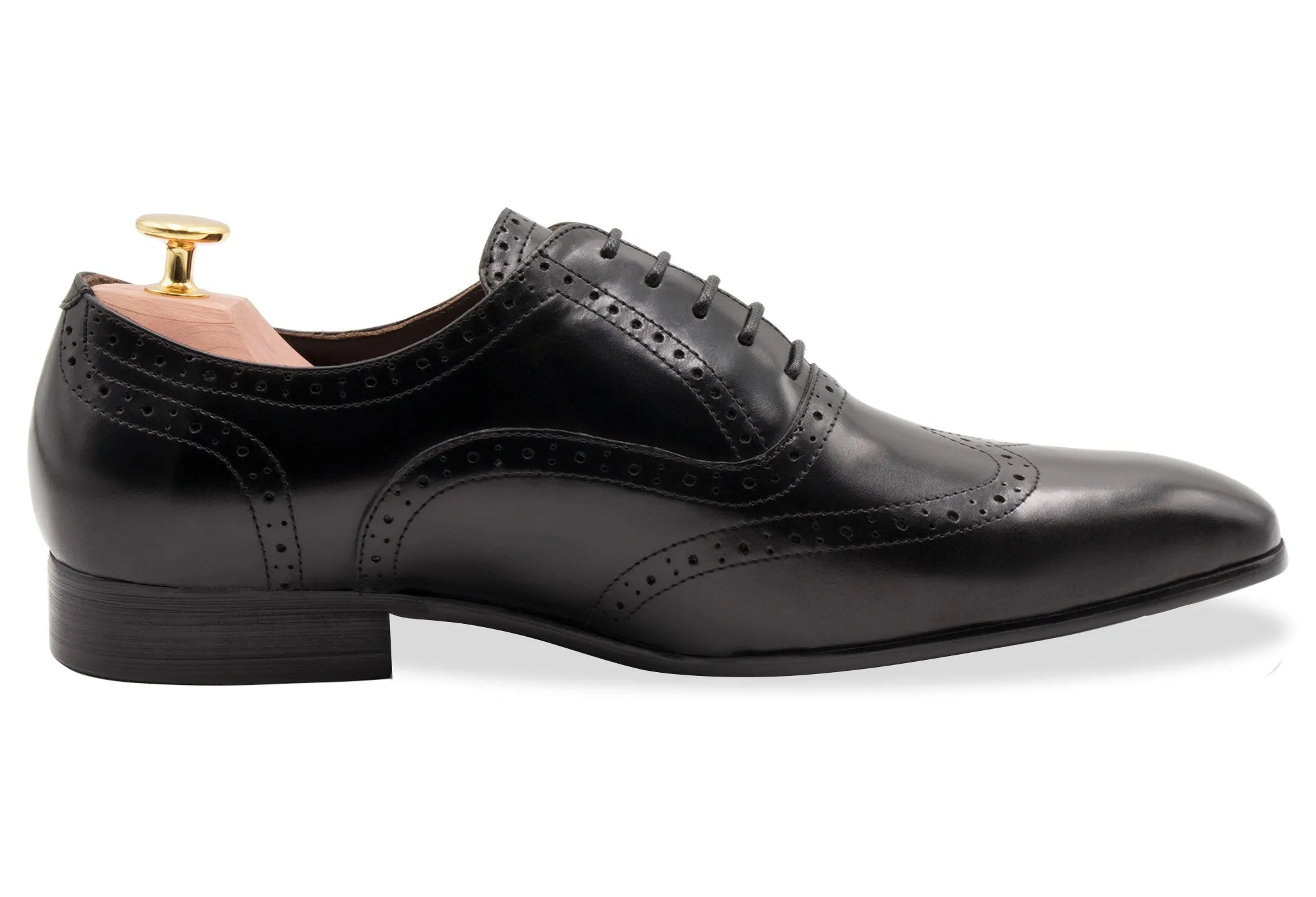 Rosario Wingtip Black Oxford