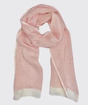 Rose Two Tone Scarf<br>Gauze Linen