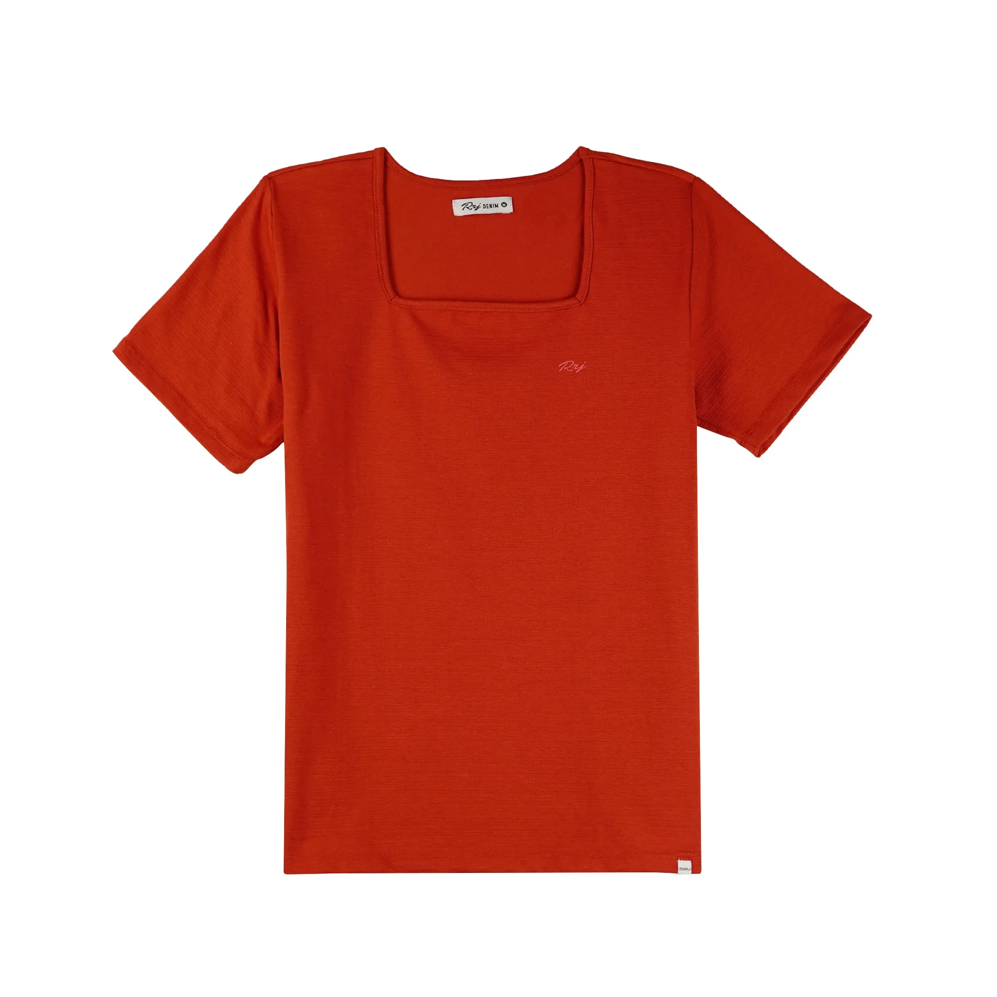 RRJ Basic Tees for Ladies Regular Fitting Shirt 150326 (Rust)