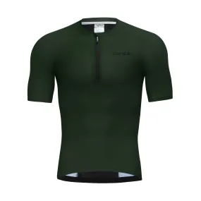 Santic Carden Men's Cycling Jersey Short Sleeves Breathable Green