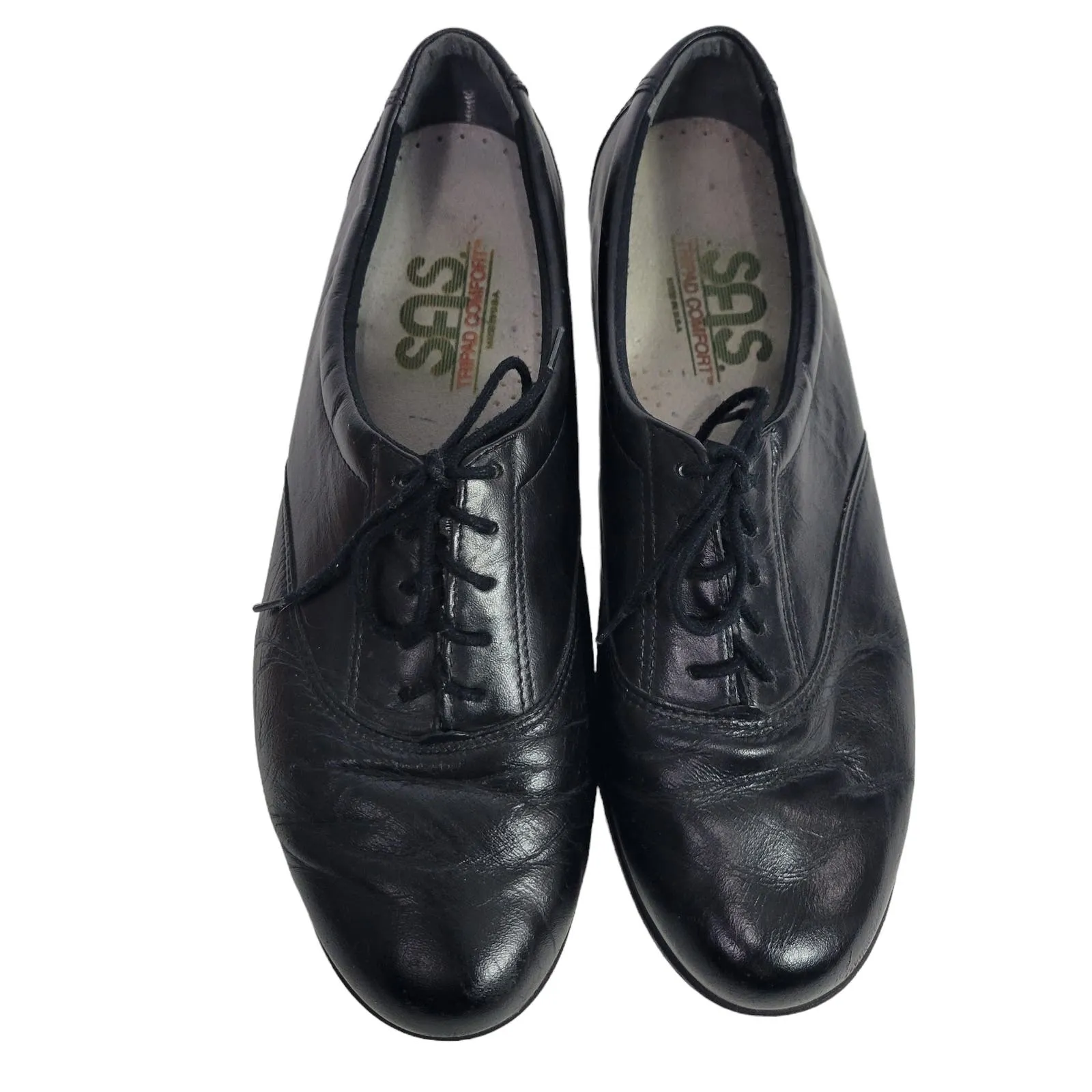 SAS Whisper Lace Up Shoes Black Oxfords Comfort Tripad Walking Oxfords Soft Sole Size 9.5