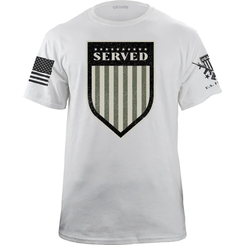 Served Shield Drab T-Shirt