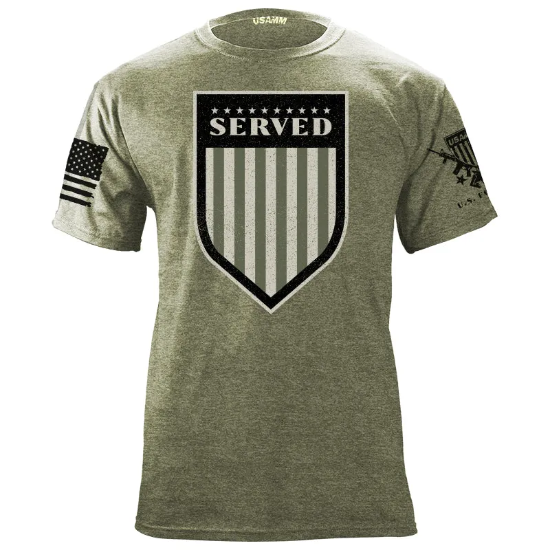 Served Shield Drab T-Shirt