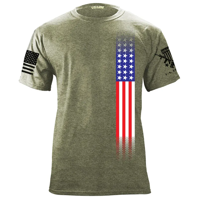 Skinny US Flag Vertical T-Shirt