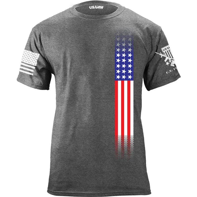 Skinny US Flag Vertical T-Shirt