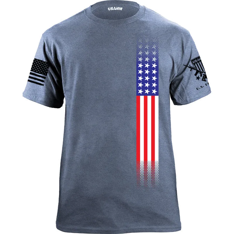 Skinny US Flag Vertical T-Shirt