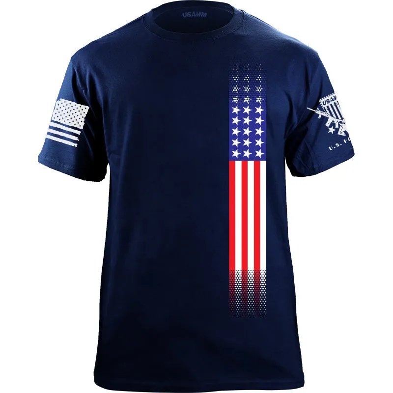 Skinny US Flag Vertical T-Shirt