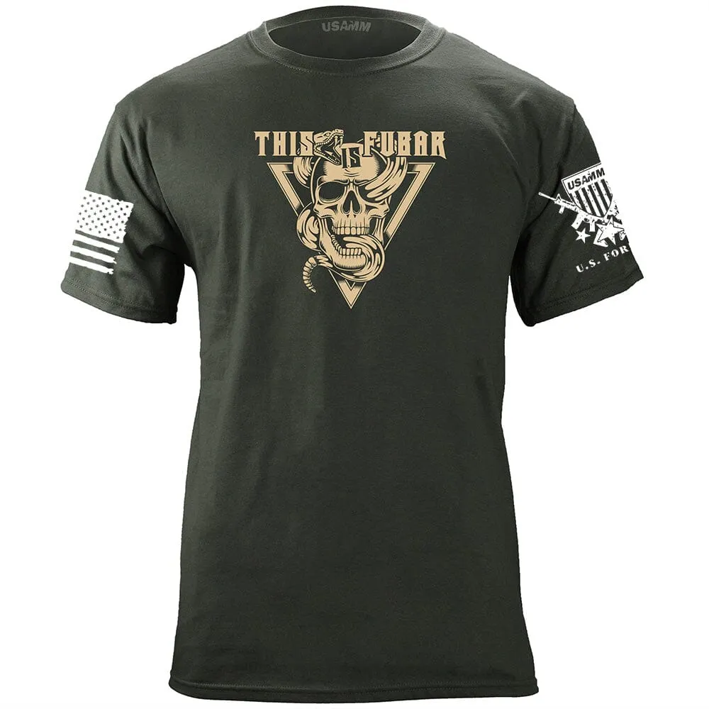 Snake and Skull FUBAR T-Shirt