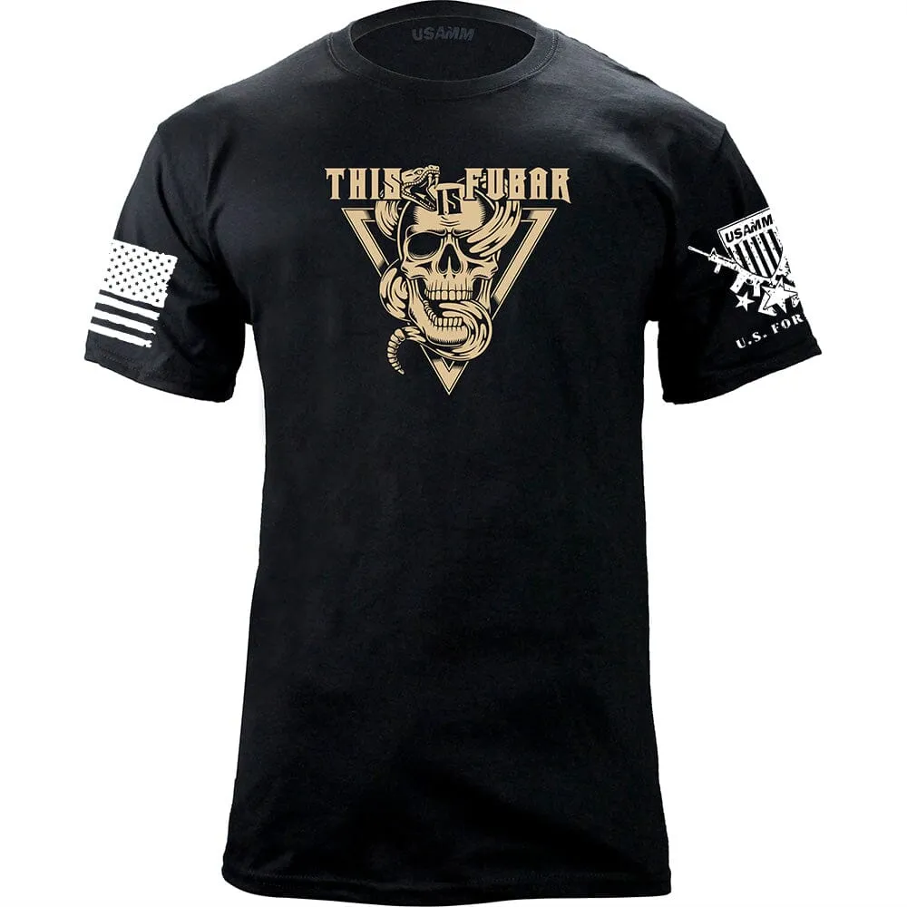 Snake and Skull FUBAR T-Shirt