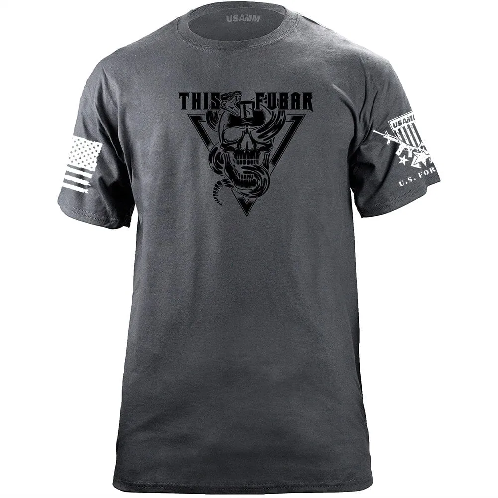 Snake and Skull FUBAR T-Shirt