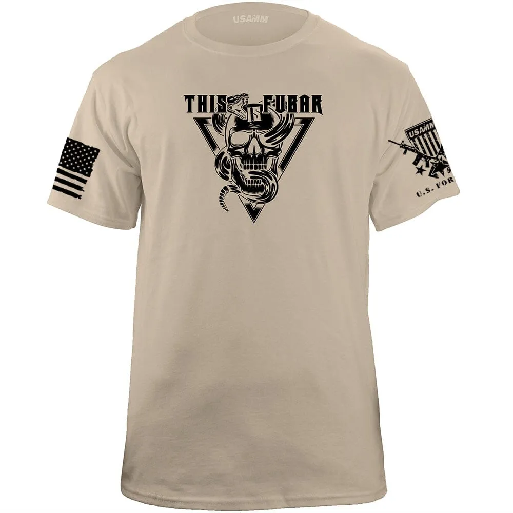 Snake and Skull FUBAR T-Shirt