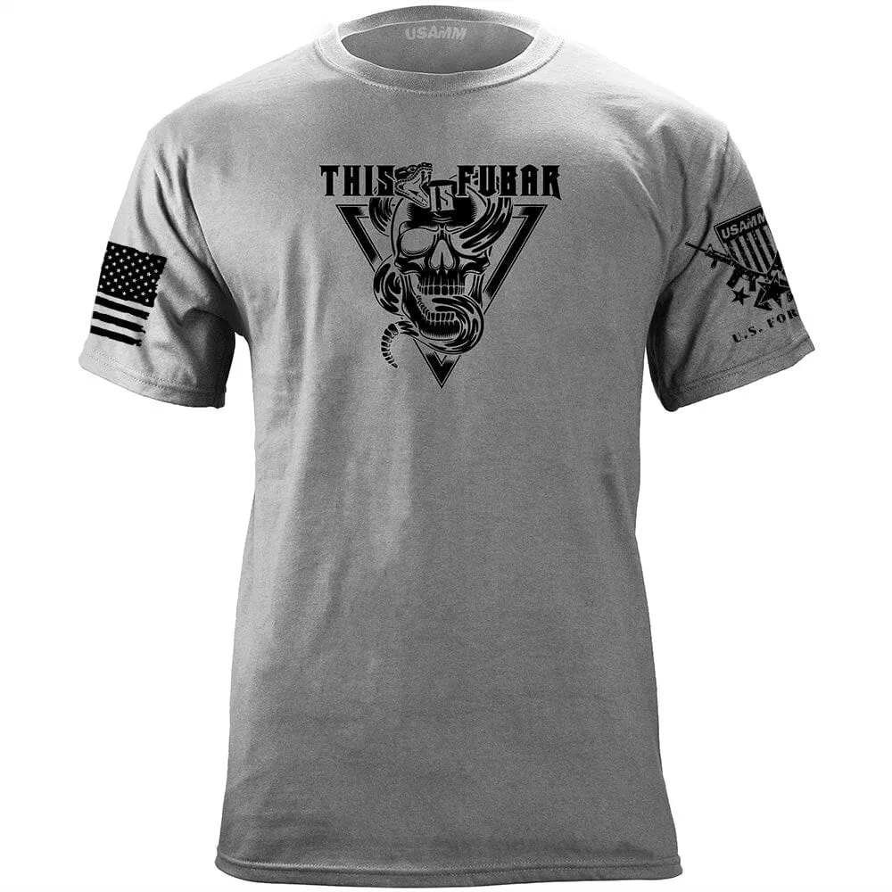 Snake and Skull FUBAR T-Shirt