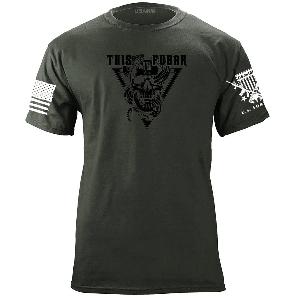 Snake and Skull FUBAR T-Shirt