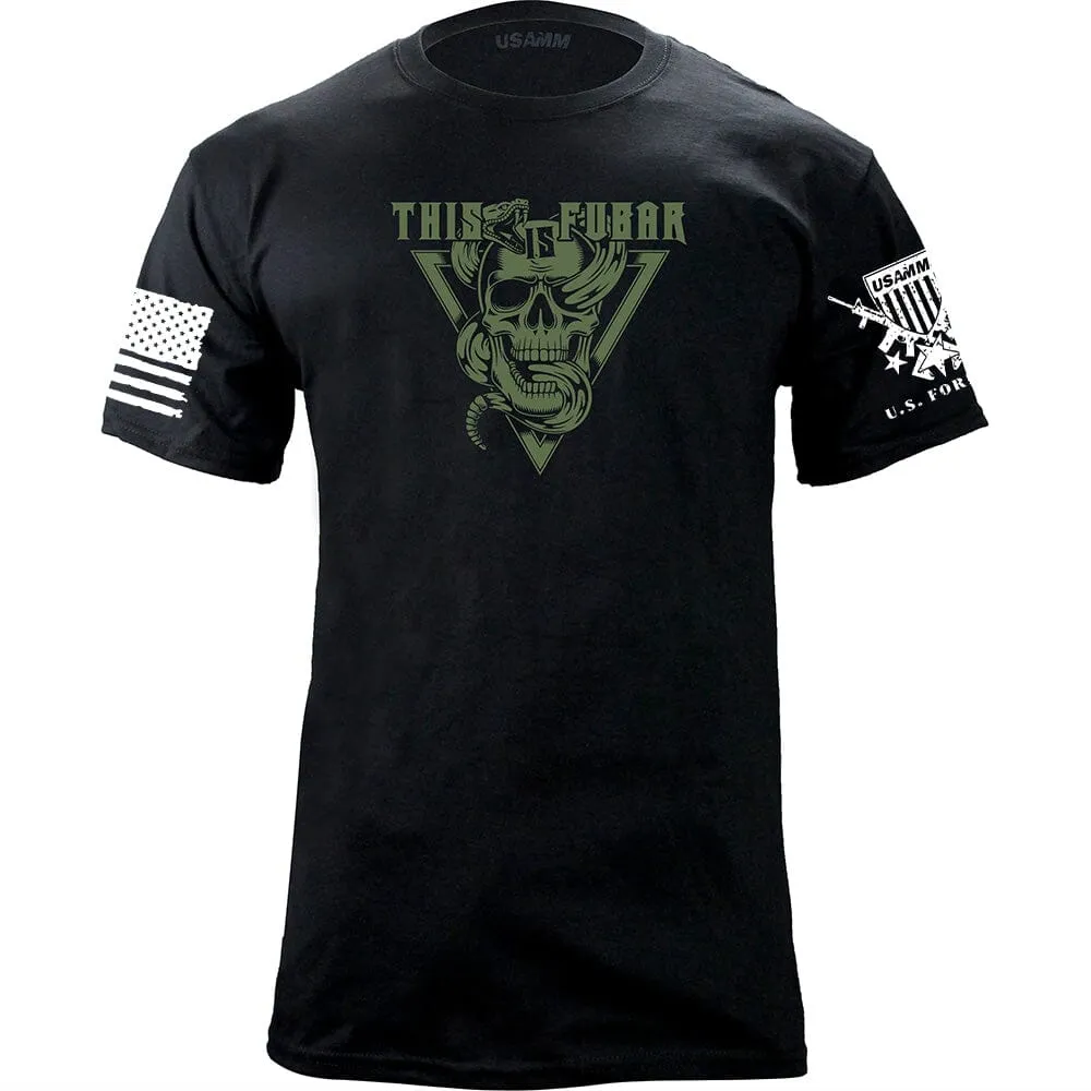 Snake and Skull FUBAR T-Shirt