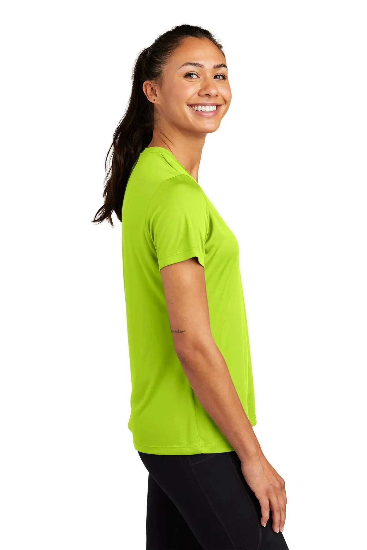 Sport-Tek Ladies PosiCharge Customized Competitor Tee's, Neon Yellow