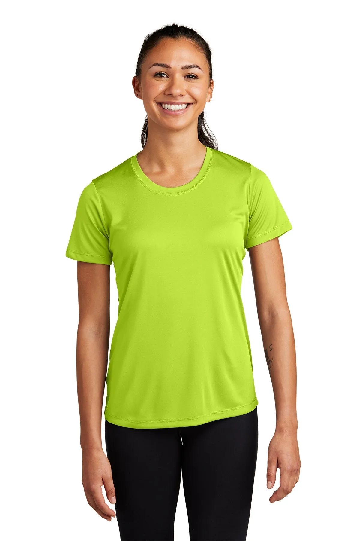 Sport-Tek Ladies PosiCharge Customized Competitor Tee's, Neon Yellow