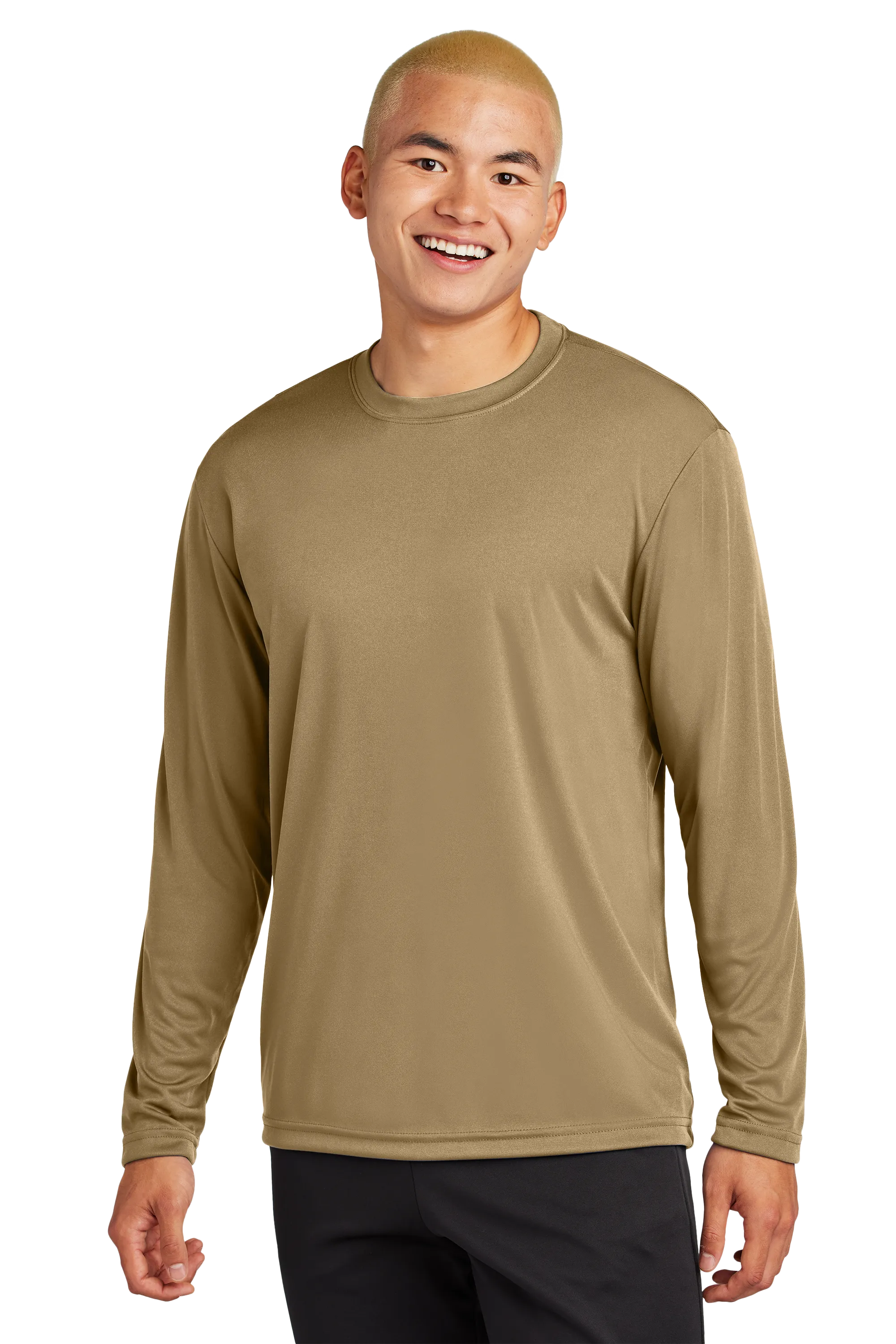 Sport-Tek® Long Sleeve PosiCharge® Competitor™ Tee - Coyote Brown