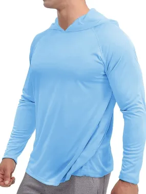 Sports Lightweight Quick-Dry Men's Long-Sleeve Hooded Shirts - SF0382