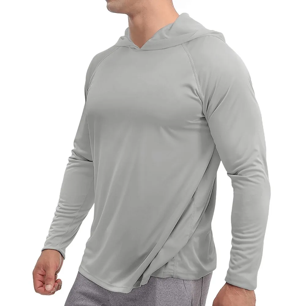 Sports Lightweight Quick-Dry Men's Long-Sleeve Hooded Shirts - SF0382