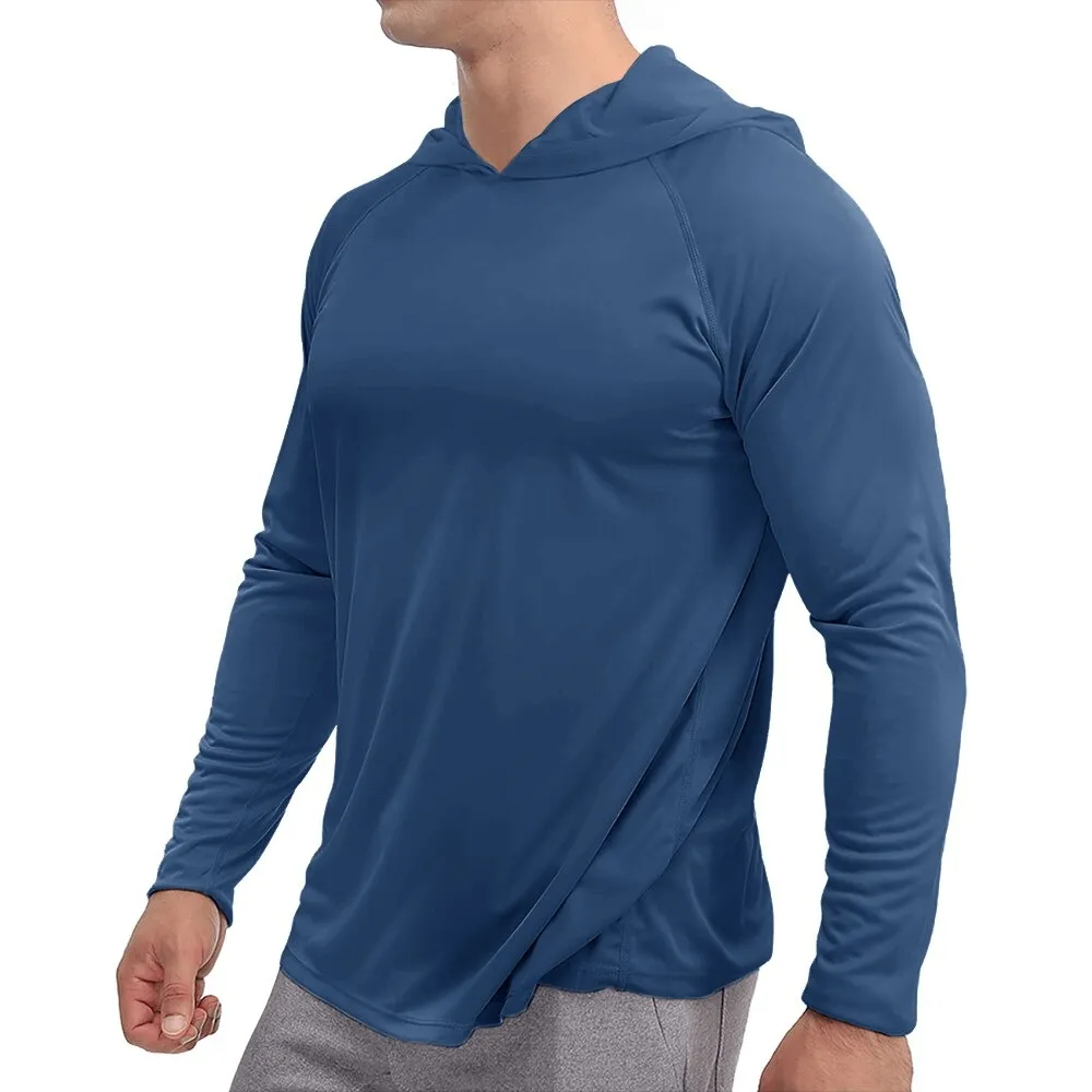 Sports Lightweight Quick-Dry Men's Long-Sleeve Hooded Shirts - SF0382