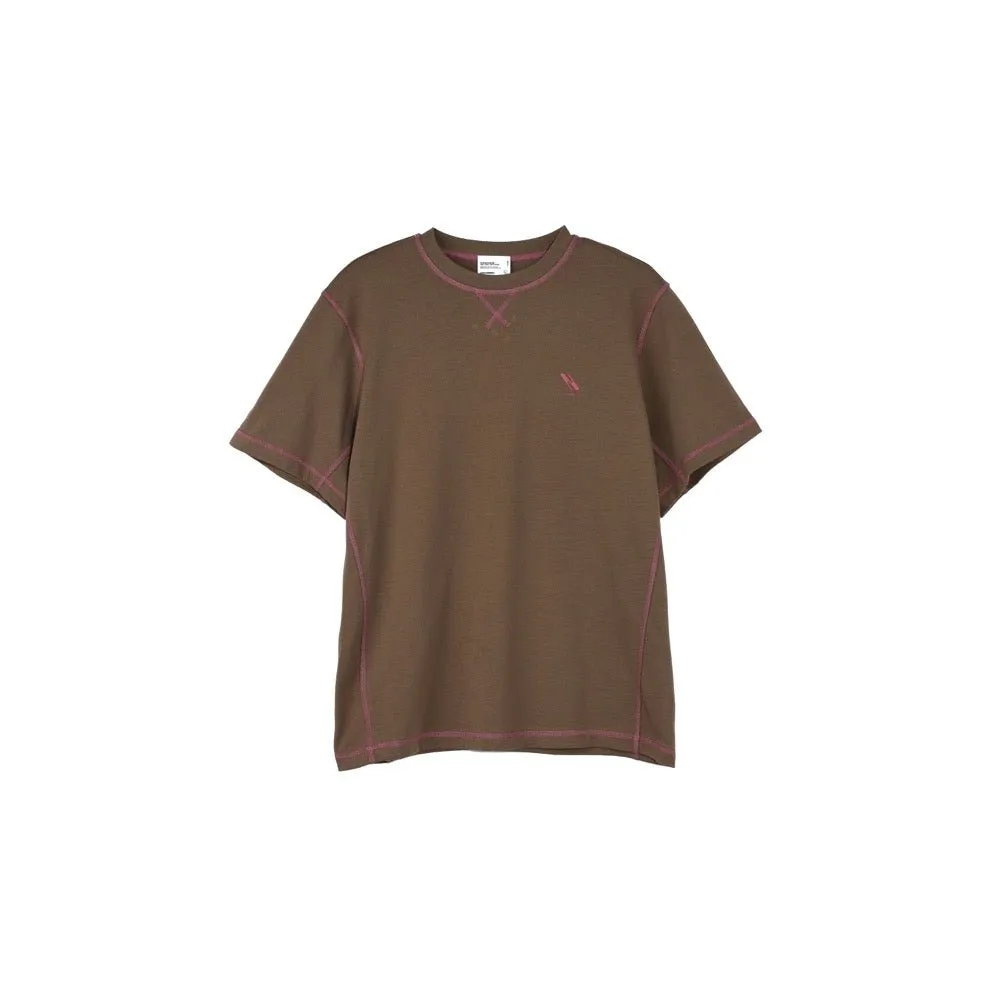 Stitch Quick Dry T-shirt in Brown