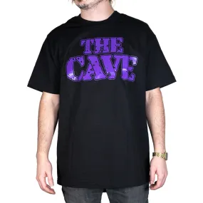 The Cave - T-Shirt - Classic Logo - Black & Purple - XXL