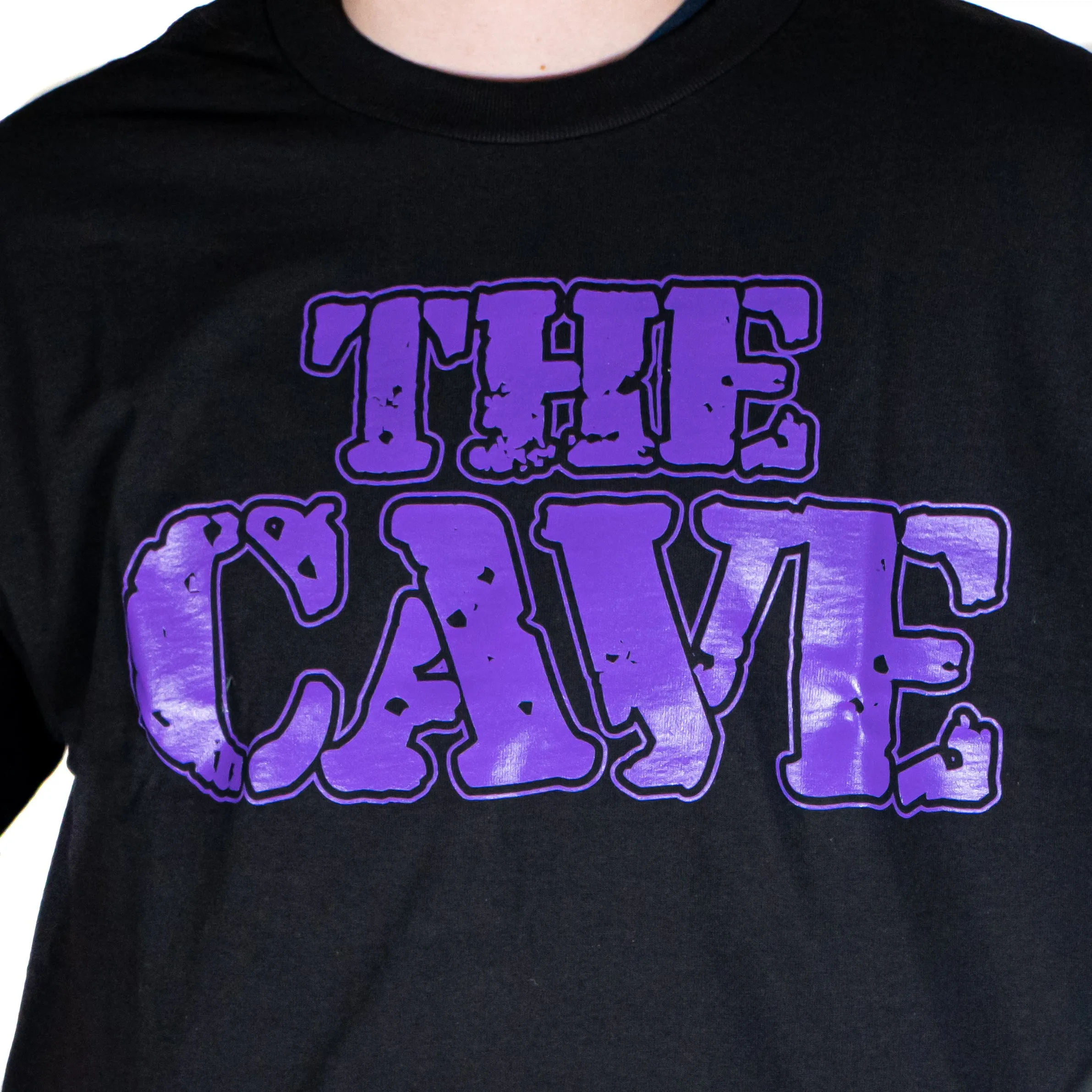 The Cave - T-Shirt - Classic Logo - Black & Purple - XXL