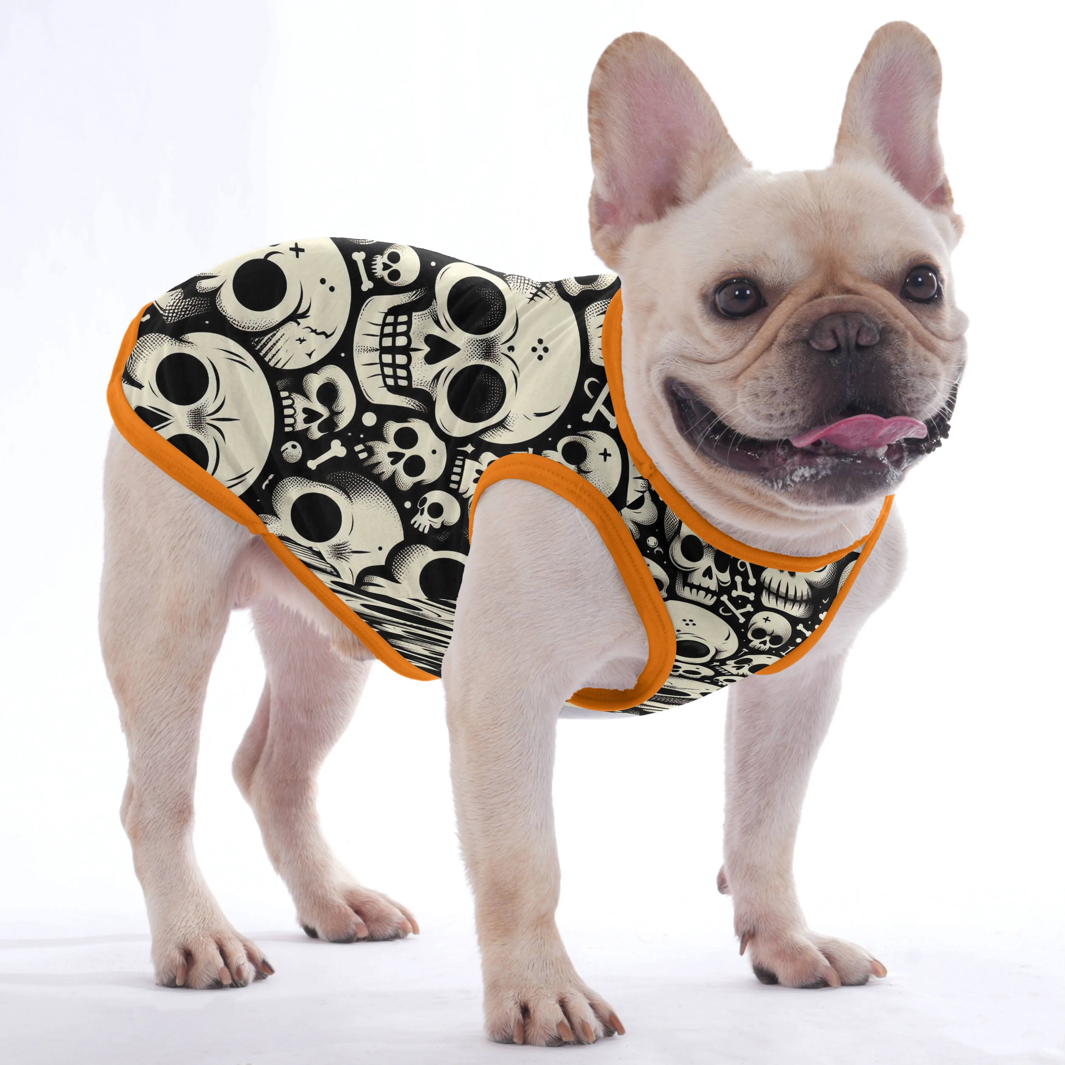 The skull -  Shirt for Frenchies - Frenchie Shop Original