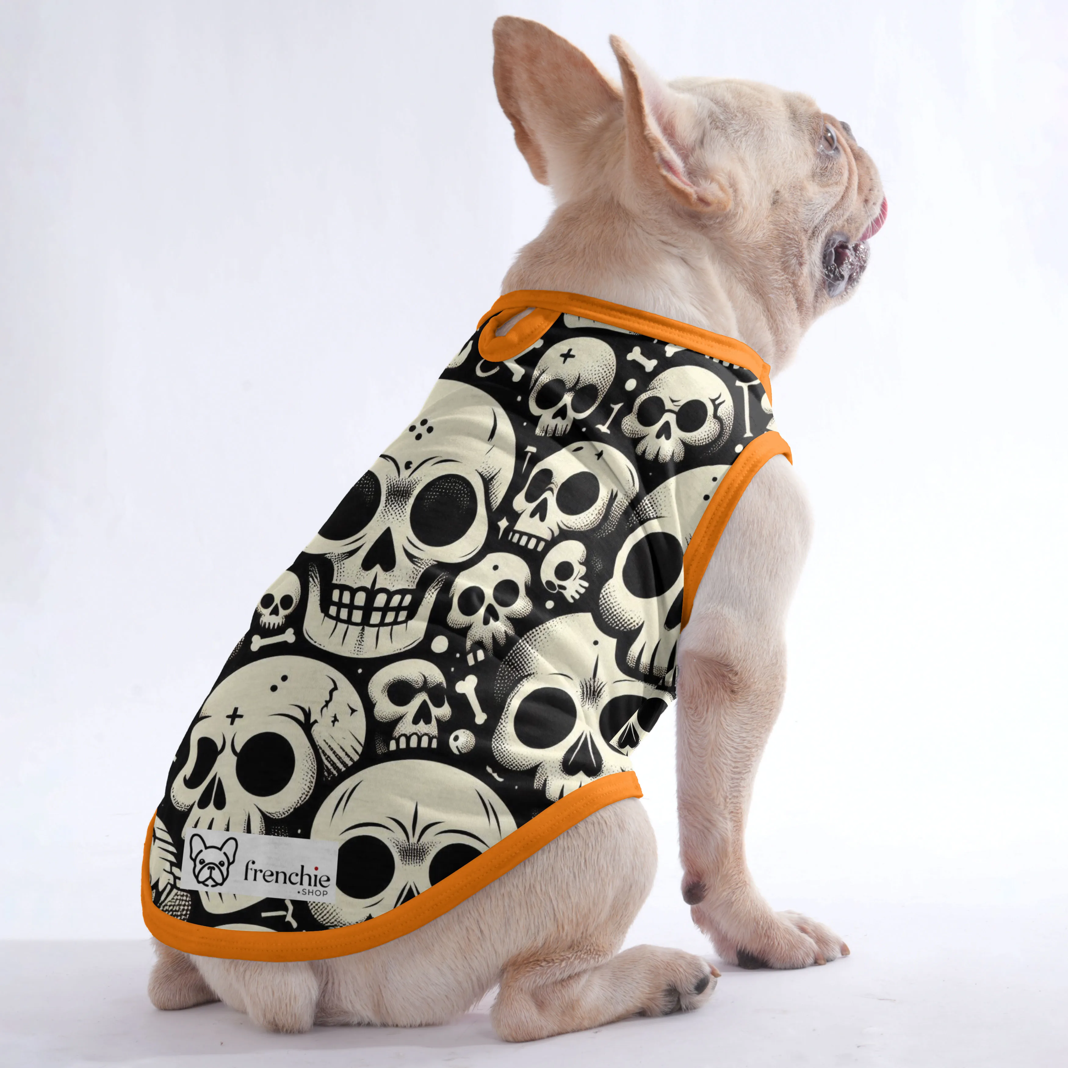 The skull -  Shirt for Frenchies - Frenchie Shop Original