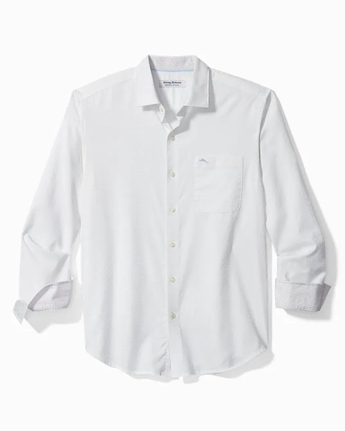 Tommy Bahama Sarasota Stretch Ventura Isles IslandZone® Stripe Shirt White