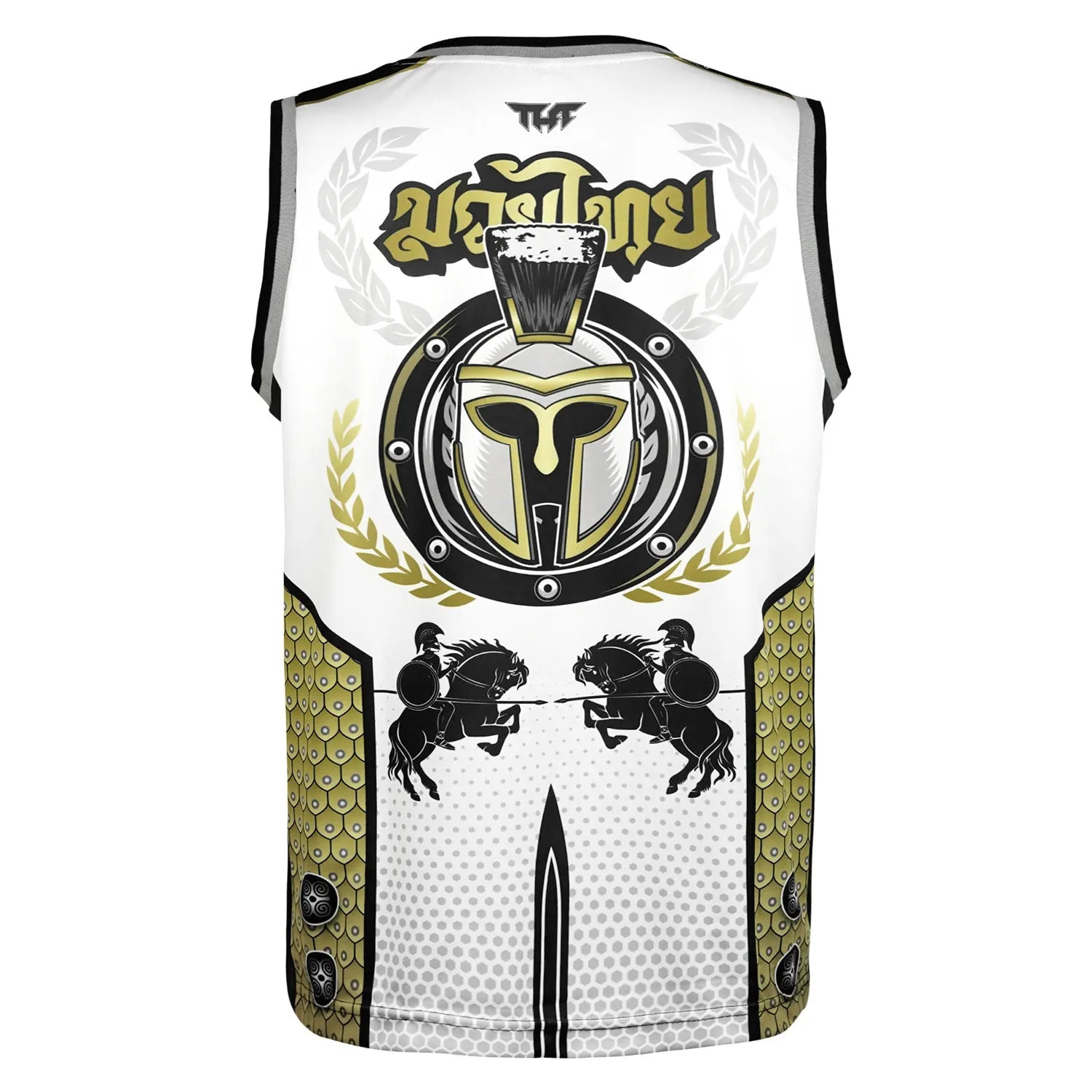 TT103 TUFF Tank Top Golden Gladiator White