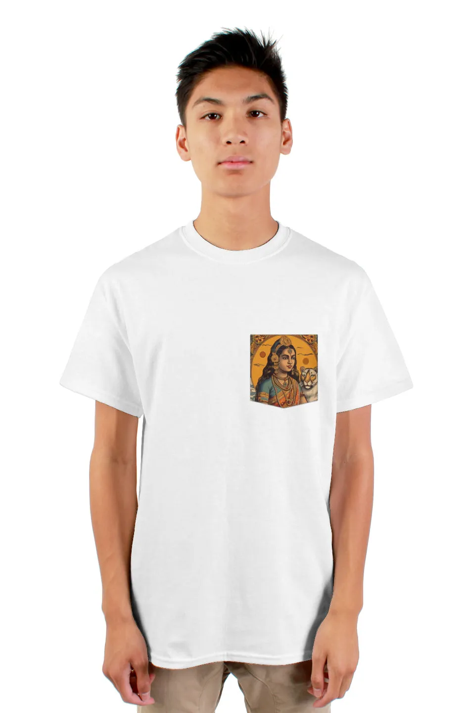 Unisex Vintage Pocket Tees: Tiger Queen