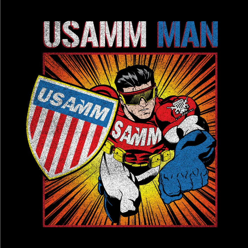 USAMM MAN Boom Background T-Shirt