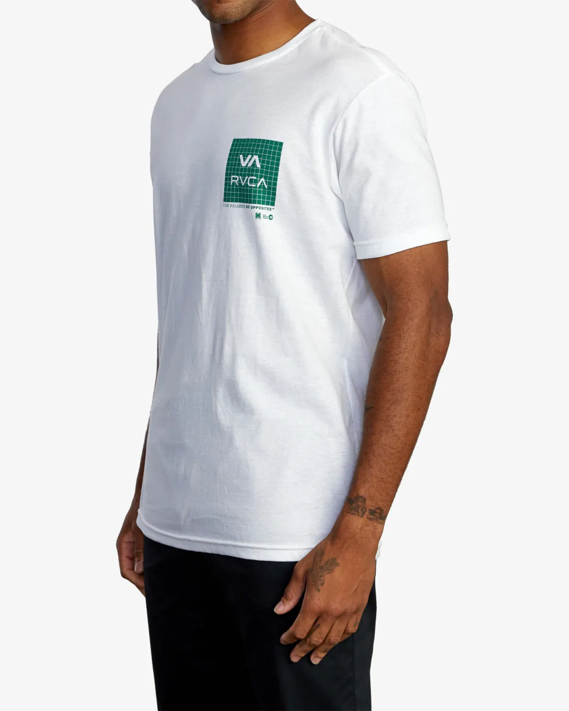 VA Grid Tee - White