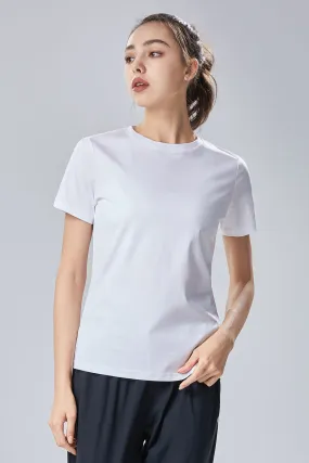 Women's Cool Cotton Round Neck Short Sleeve T-Shirt