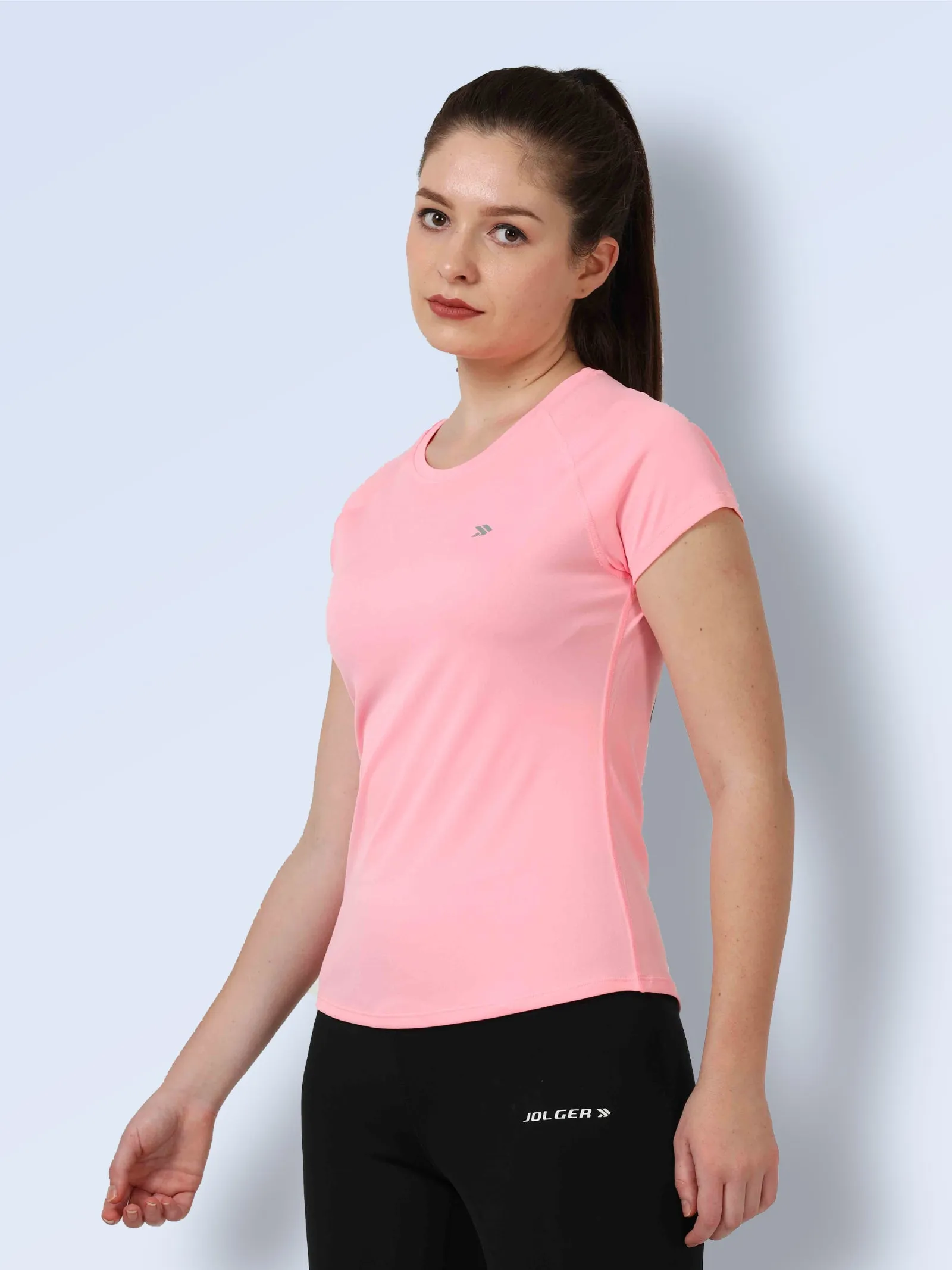 Women's Quick Dry Round Neck Gym T-Shirt