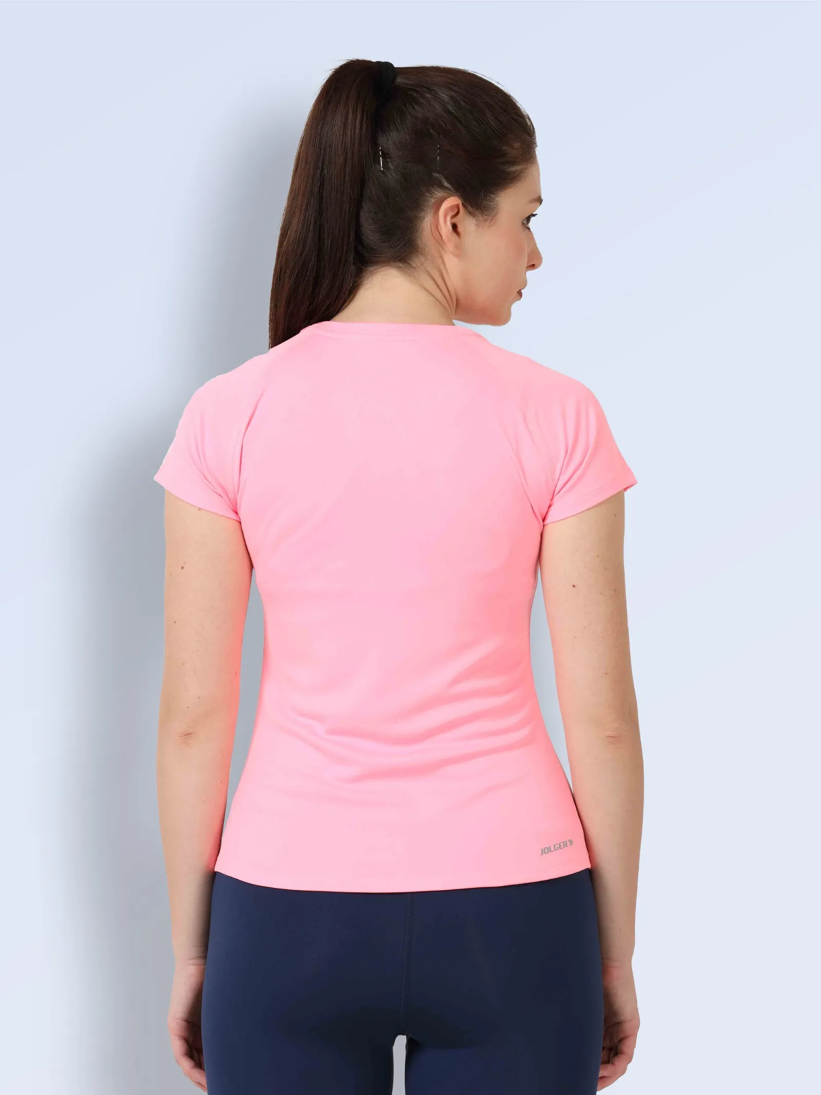 Women's Quick Dry Round Neck Gym T-Shirt