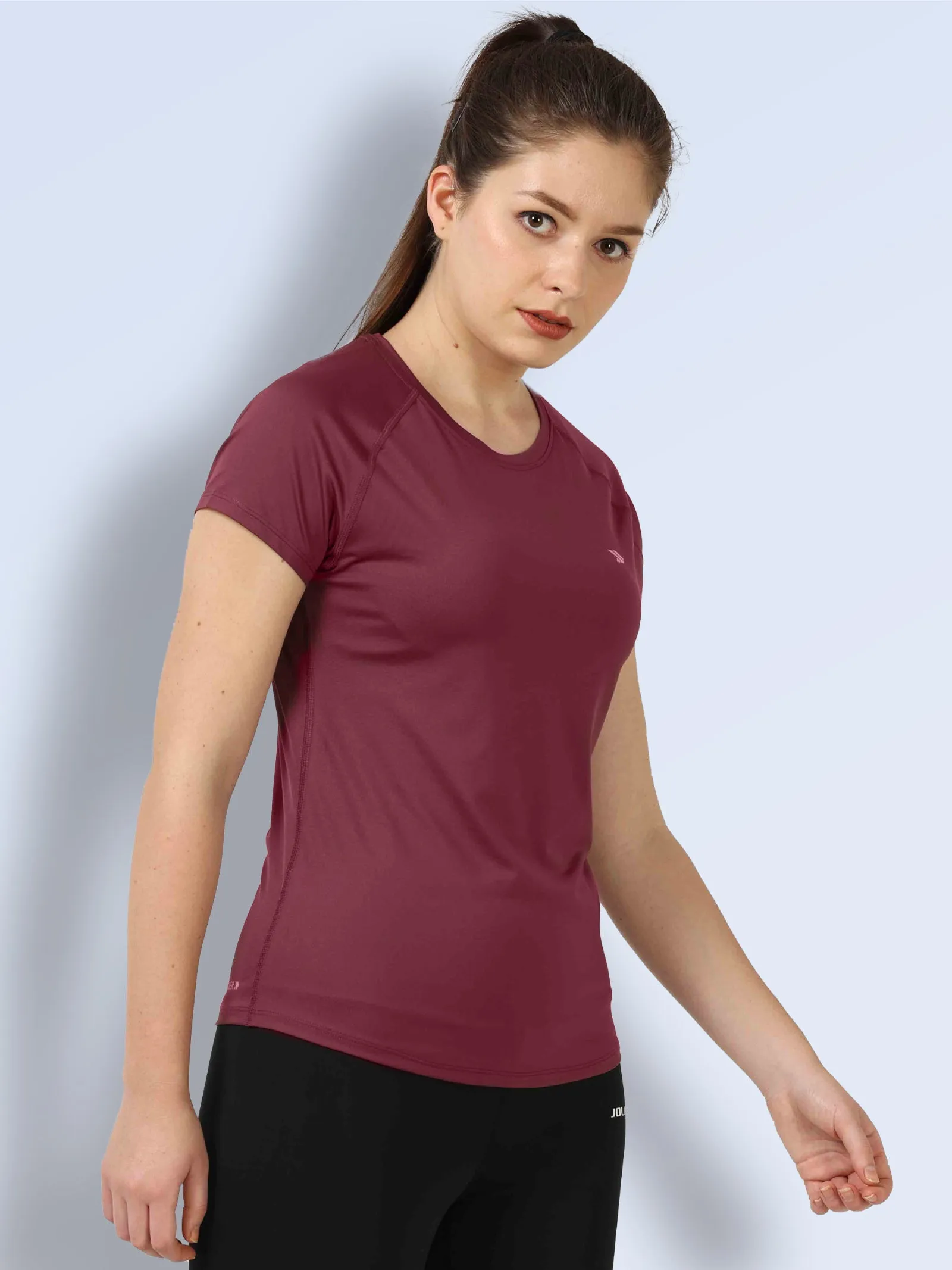 Women's Quick Dry Round Neck Gym T-Shirt