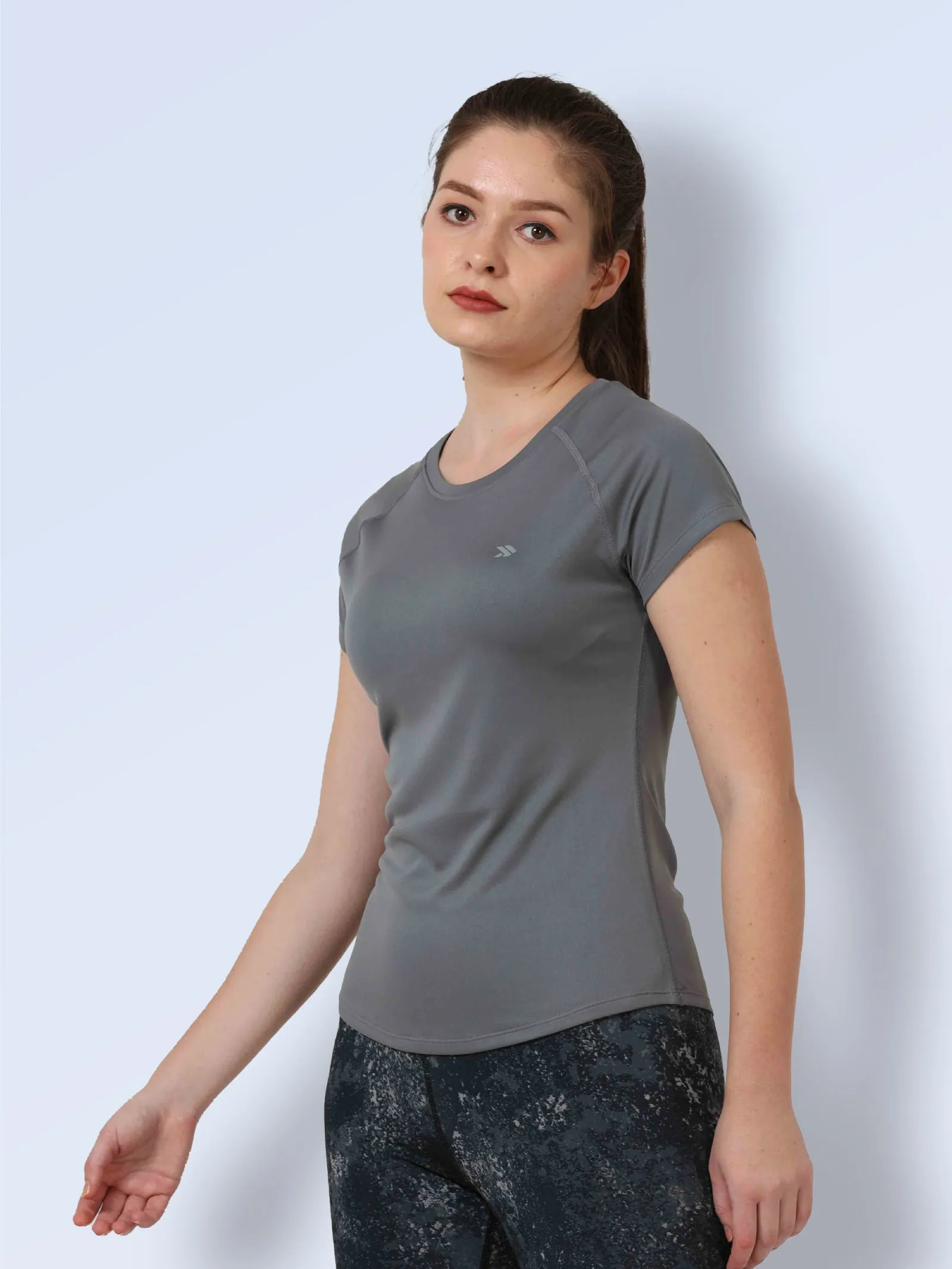 Women's Quick Dry Round Neck Gym T-Shirt